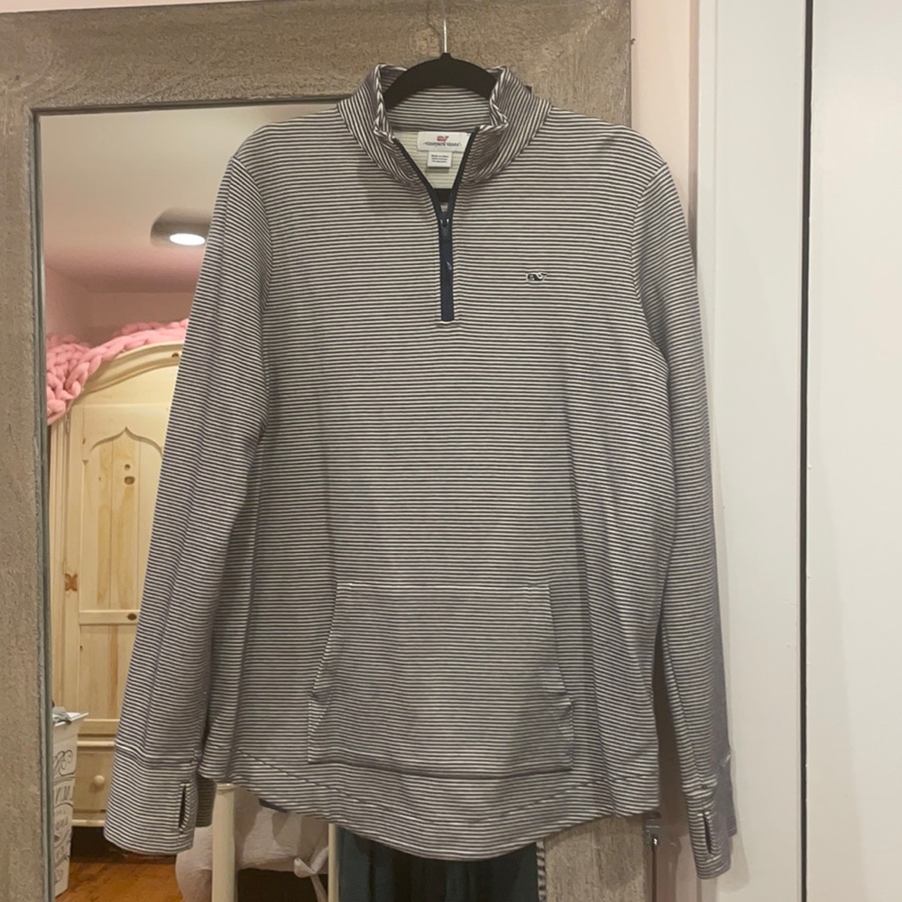 Vineyard Vines striped Quarter Zip